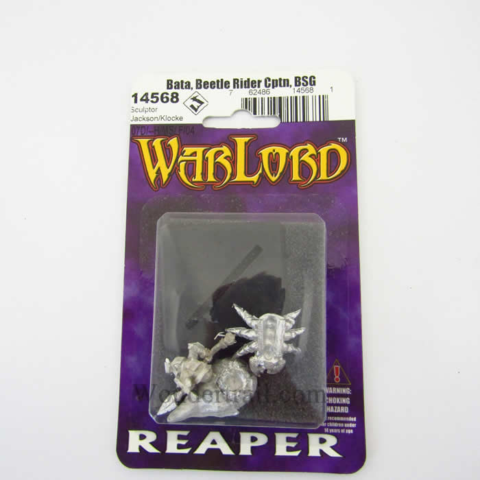 RPR14568 Bata Beetle Rider Captain Miniature 25mm Heroic Scale Warlord 2nd Image