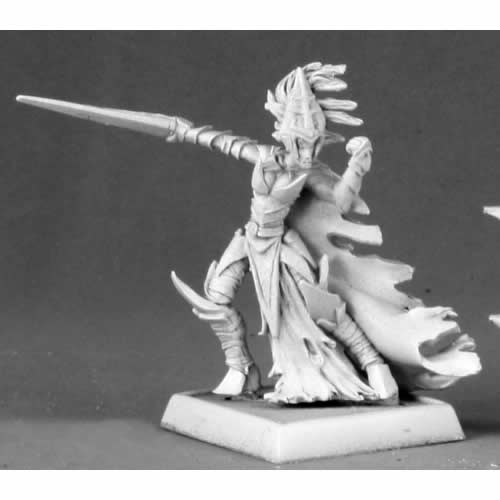 RPR14586 Female Dark Elf Warrior Miniature 25mm Heroic Scale Warlord Main Image
