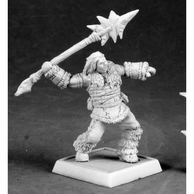 RPR14603 Barbarian Spearthrower Miniature 25mm Heroic Scale Warlord 3rd Image