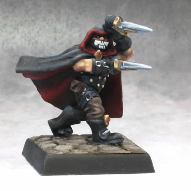 RPR14621 Grond the Dwarf Assassin Miniature 25mm Heroic Scale Warlord Main Image