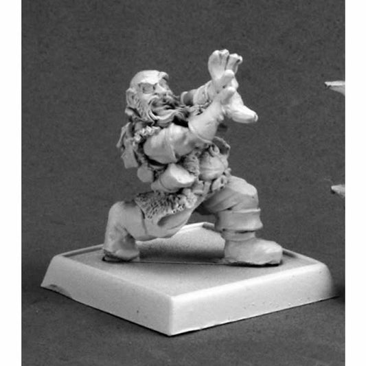 RPR14633 Warlord Gilok Onyxfist Dwarf Wizard Miniature 25mm Heroic Scale Main Image