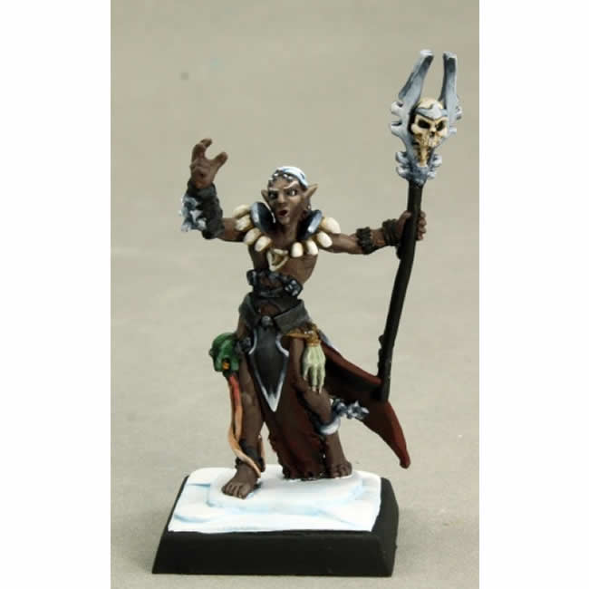 RPR14635 Nanuranidd Dark Elf Sorcerer Miniature 25mm Heroic Scale Main Image