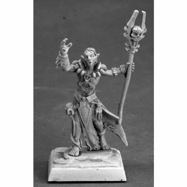 RPR14635 Nanuranidd Dark Elf Sorcerer Miniature 25mm Heroic Scale 3rd Image