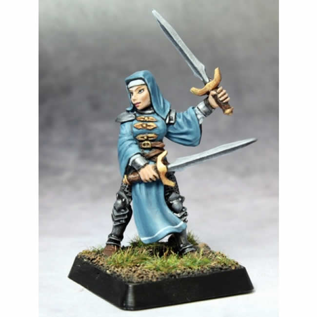 RPR14672 Battle Nun, Crusader Adept Miniature 25mm Heroic Scale Main Image