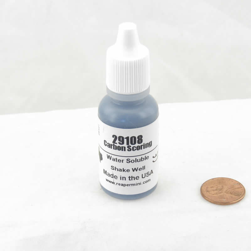 RPR29108 Carbon Scoring Acrylic Reaper Master Series Hobby Paint .5oz Dropper Bottle Main Image