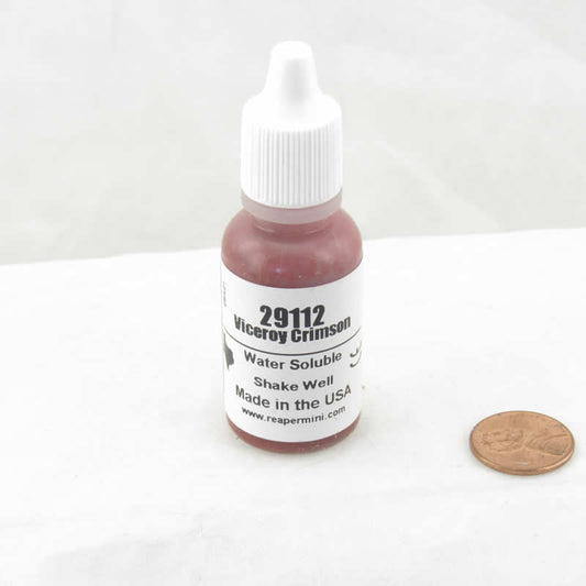 RPR29112 Viceroy Crimson Acrylic Reaper Master Series Hobby Paint .5oz Dropper Bottle Main Image