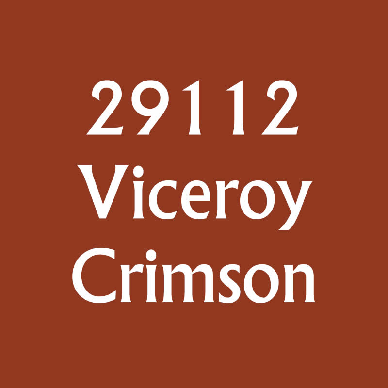 RPR29112 Viceroy Crimson Acrylic Reaper Master Series Hobby Paint .5oz Dropper Bottle 2nd Image