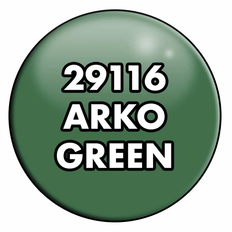 RPR29116PT Arko Green Acrylic Reaper Master Series Hobby Paint .5oz Dropper Bottle