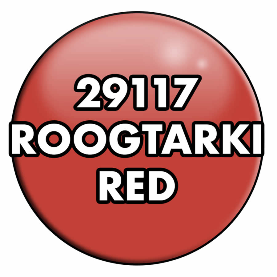 RPR29117PT Roogtarki Red Acrylic Reaper Master Series Hobby Paint .5oz Dropper Bottle