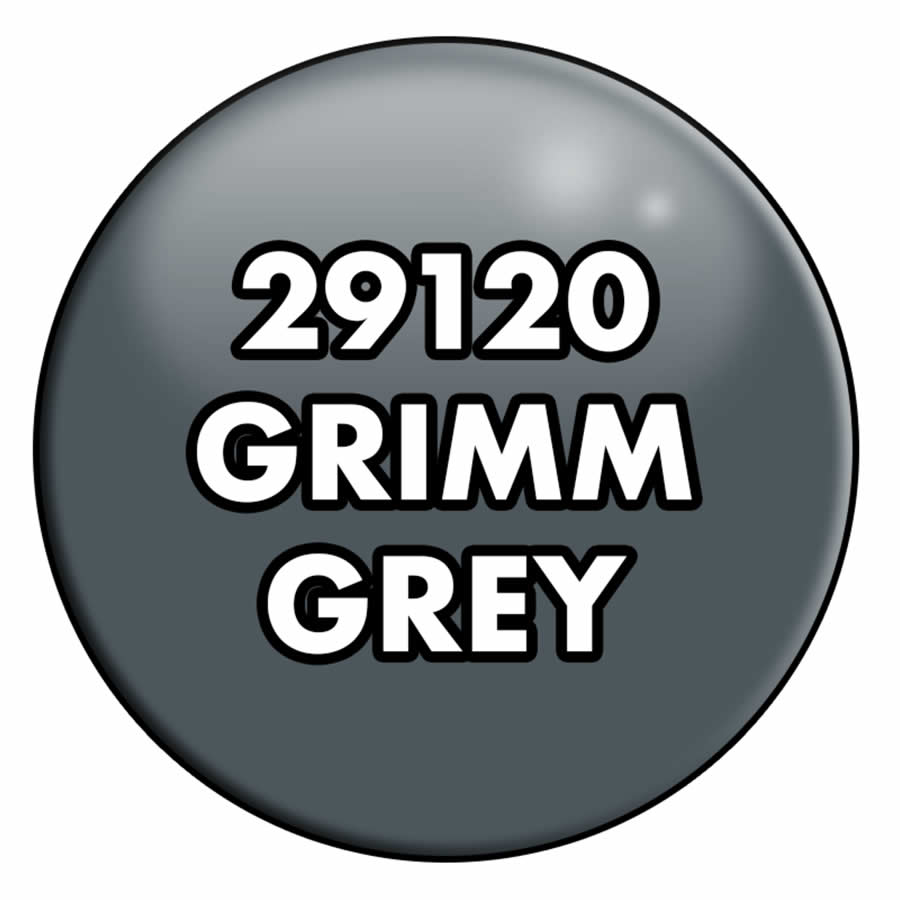 RPR29120PT Grimm Grey Acrylic Reaper Master Series Hobby Paint .5oz Dropper Bottle
