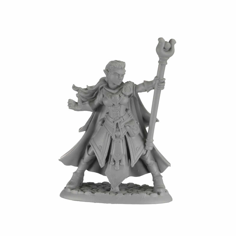 RPR30008A Alaedril Starbloom Elf Wizard Miniature Figure 25mm Heroic Scale Reaper Bones USA Main Image