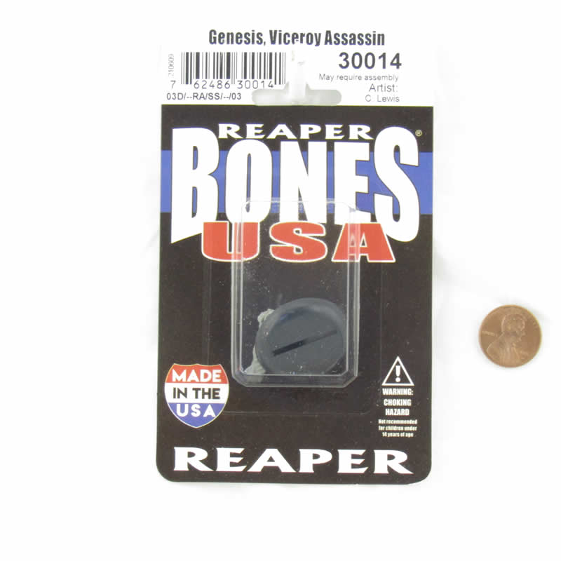 RPR30014 Genesis Viceroy Assassin Miniature Figure 25mm Heroic Scale Reaper Bones USA 2nd Image