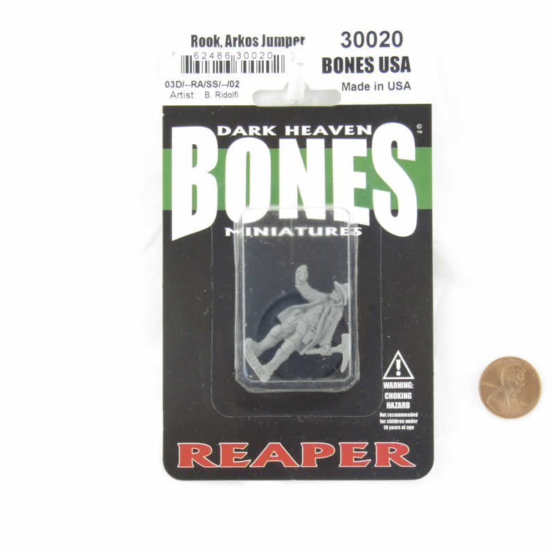 RPR30020 Rook Arkos Jumper Miniature Figure 25mm Heroic Scale Reaper Bones USA 2nd Image