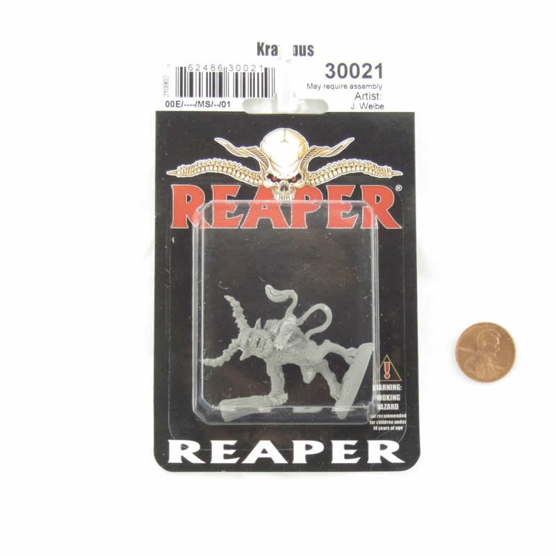 RPR30021 Krampus Miniature Figure 25mm Heroic Scale Reaper Bones USA 2nd Image