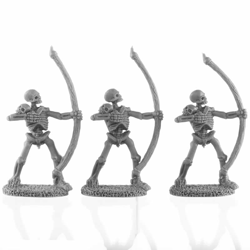 RPR30024 Skeletal Archers Miniature Figure 25mm Heroic Scale Reaper Bones USA Main Image