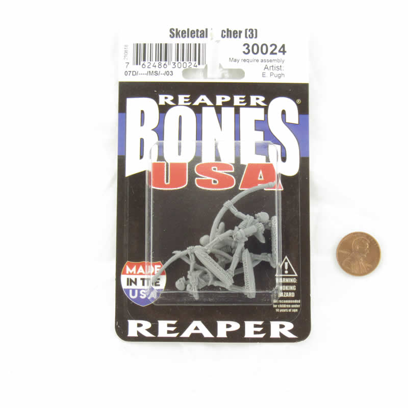 RPR30024 Skeletal Archers Miniature Figure 25mm Heroic Scale Reaper Bones USA 2nd Image