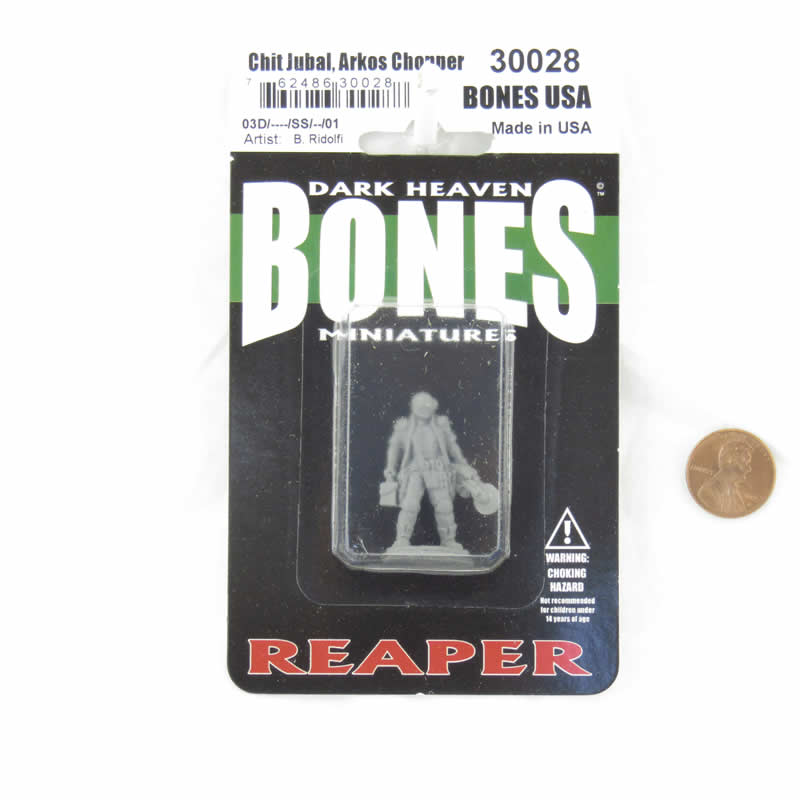 RPR30028 Chit Jubal Arkos Chopper Miniature Figure 25mm Heroic Scale Reaper Bones USA 2nd Image