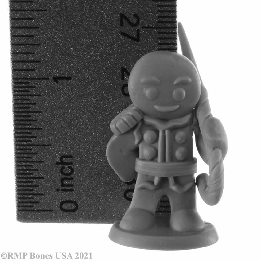 RPR30033 Gingerbread Knight Miniature Figure 25mm Heroic Scale Reaper Bones USA 4th Image