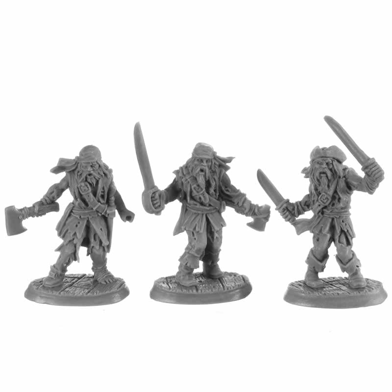 RPR30040 Zombie Pirates Miniature Figure 25mm Heroic Scale Reaper Bones USA Main Image