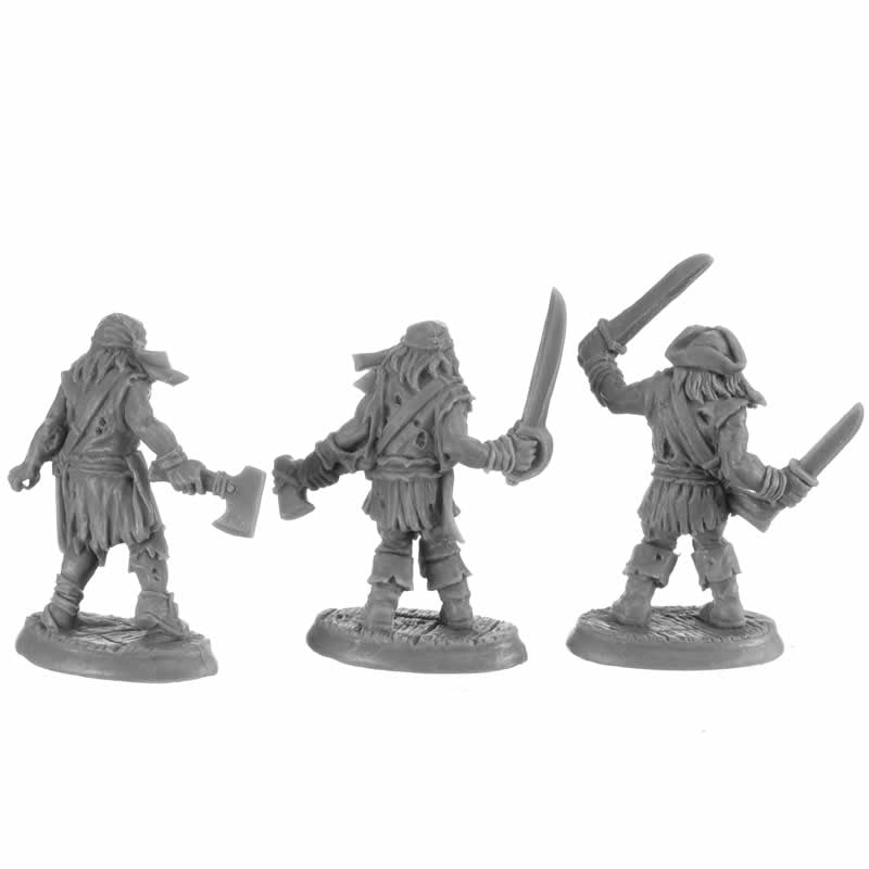 RPR30040 Zombie Pirates Miniature Figure 25mm Heroic Scale Reaper Bones USA 3rd Image