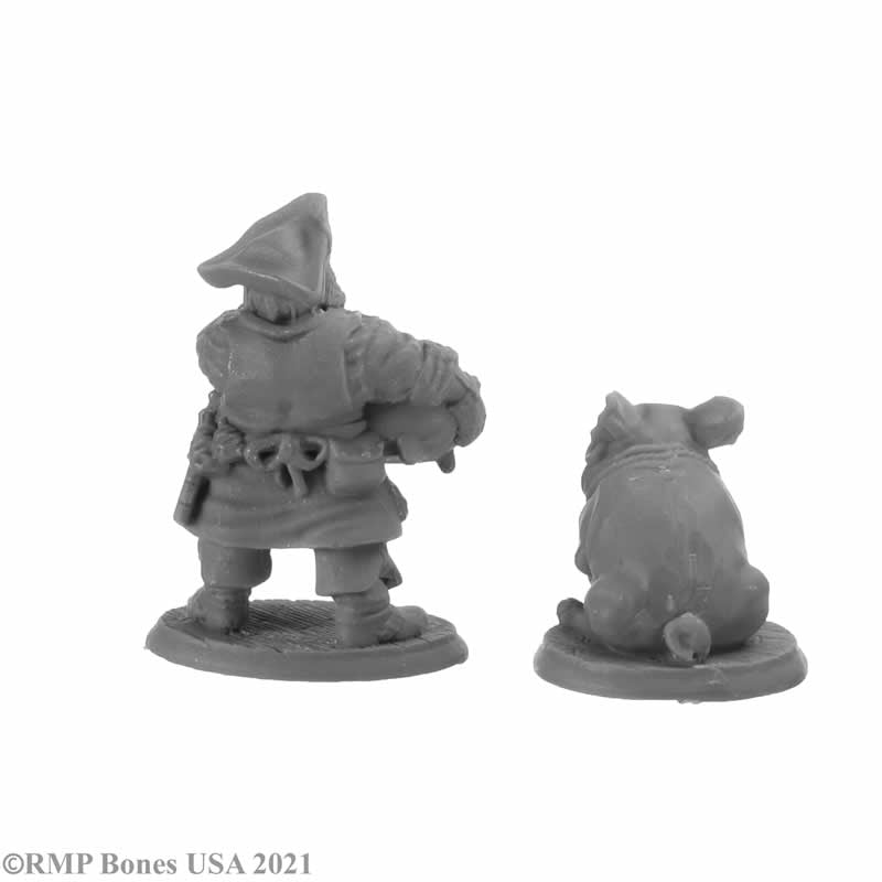 RPR30043 Stumpy Dan Mcginty and Grog Hog Miniature Figure 25mm Heroic Scale Reaper Bones USA 3rd Image