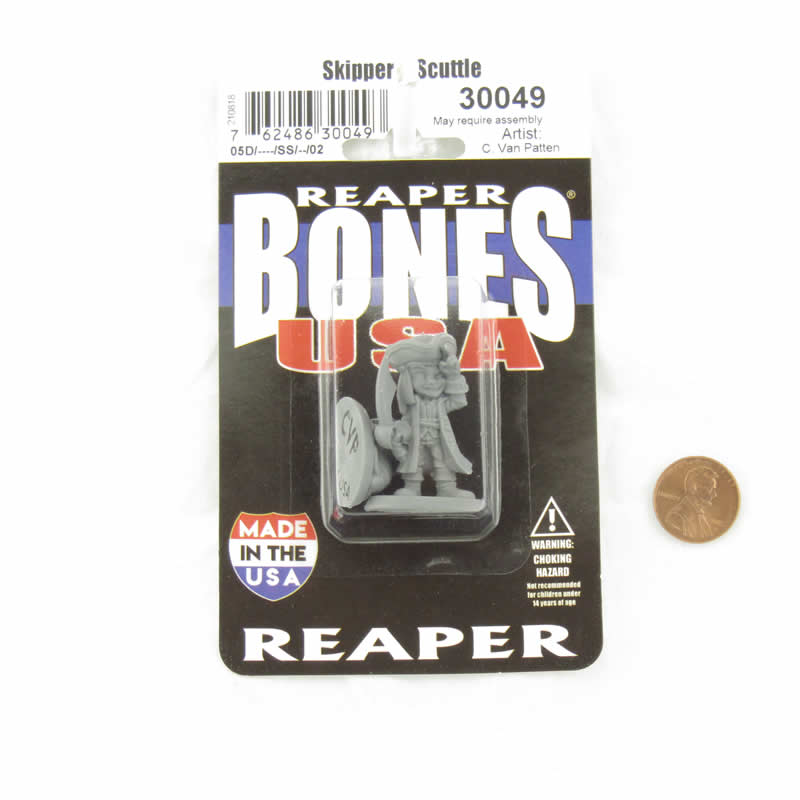 RPR30049 Skipper and Scuttle Miniature Figure 25mm Heroic Scale Reaper Bones USA 2nd Image