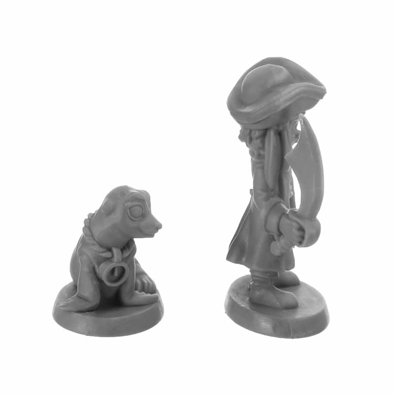 RPR30049 Skipper and Scuttle Miniature Figure 25mm Heroic Scale Reaper Bones USA 3rd Image