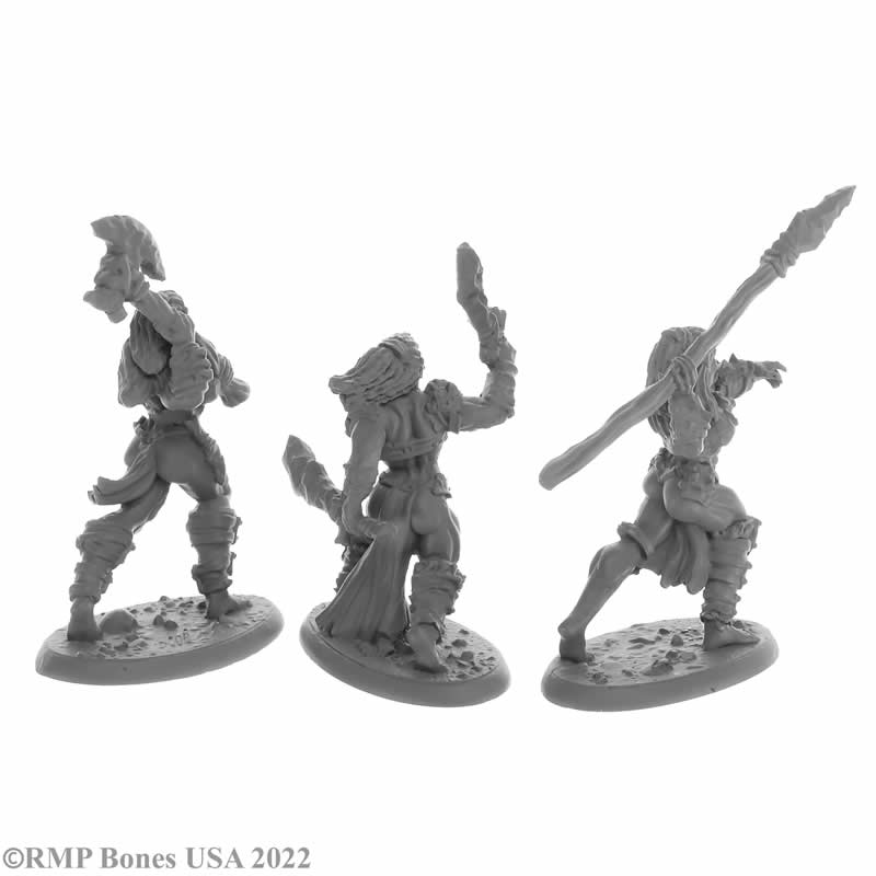 RPR30055 Jade Fire Warriors Miniature Figure 25mm Heroic Scale Reaper Bones USA 3rd Image