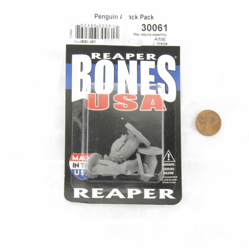 RPR30061 Penguin Attack Pack Miniature Figure 25mm Heroic Scale Reaper Bones USA 2nd Image
