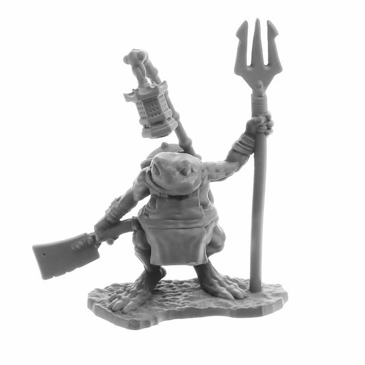 RPR30064 Bufo Dreadmere Frogman Miniature Figure 25mm Heroic Scale Reaper Bones USA Main Image