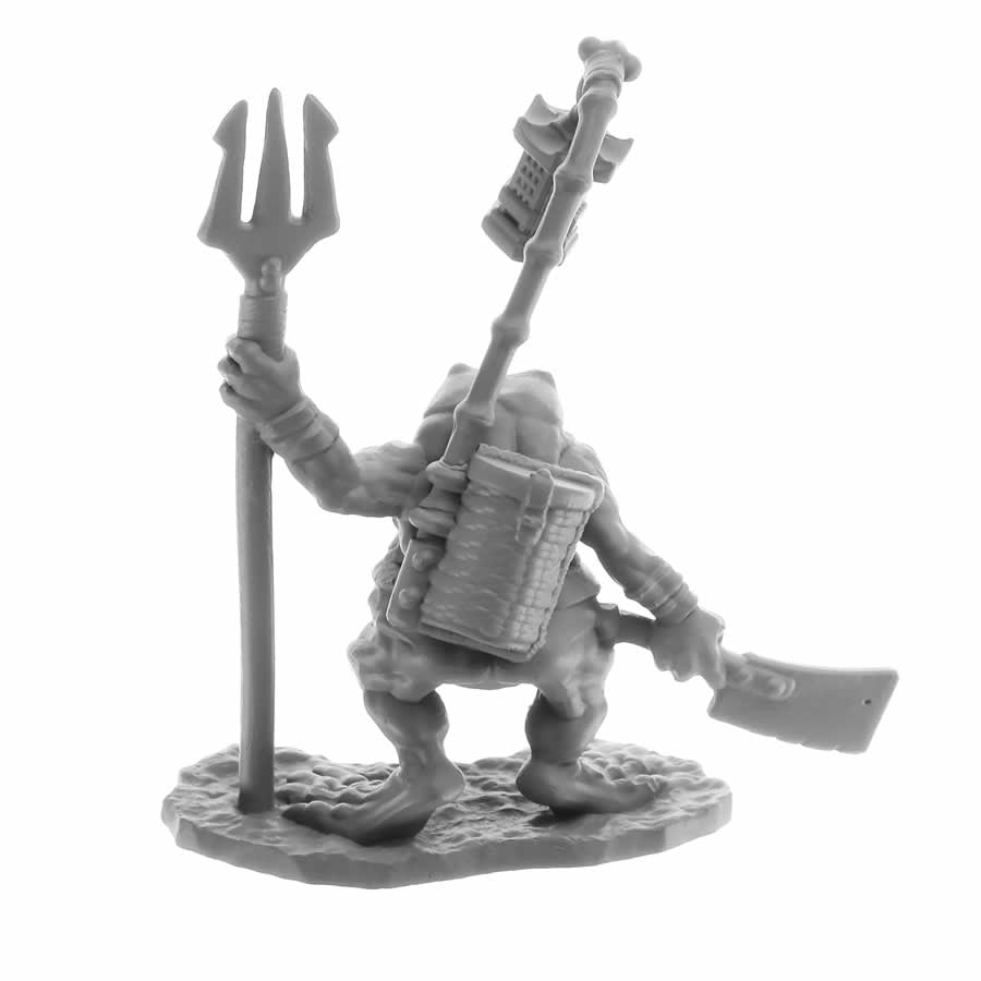 RPR30064 Bufo Dreadmere Frogman Miniature Figure 25mm Heroic Scale Reaper Bones USA 3rd Image