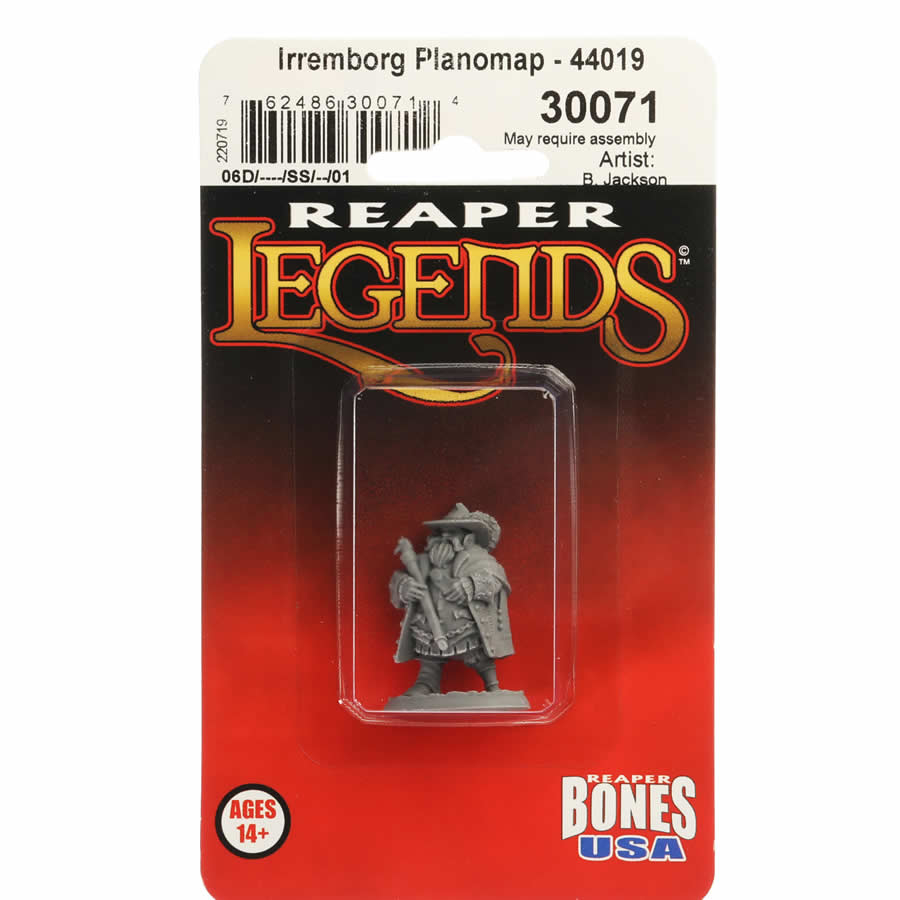 RPR30071 Reeve Irremborg Planomap Miniature Figure 25mm Heroic Scale Reaper Bones USA