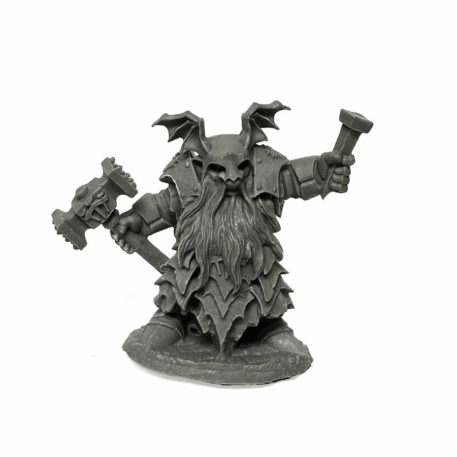 RPR30080 Dark Dwarf Irontongue Priest Miniature Figure 25mm Heroic Scale Reaper Bones USA