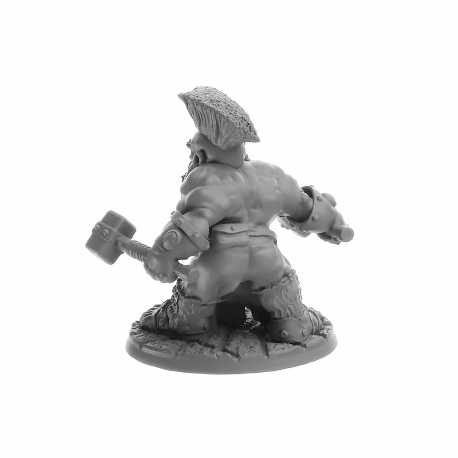 RPR30089 Dorn Ironspike Dwarf Warrior Miniature Figure 25mm Heroic Scale Reaper Bones USA