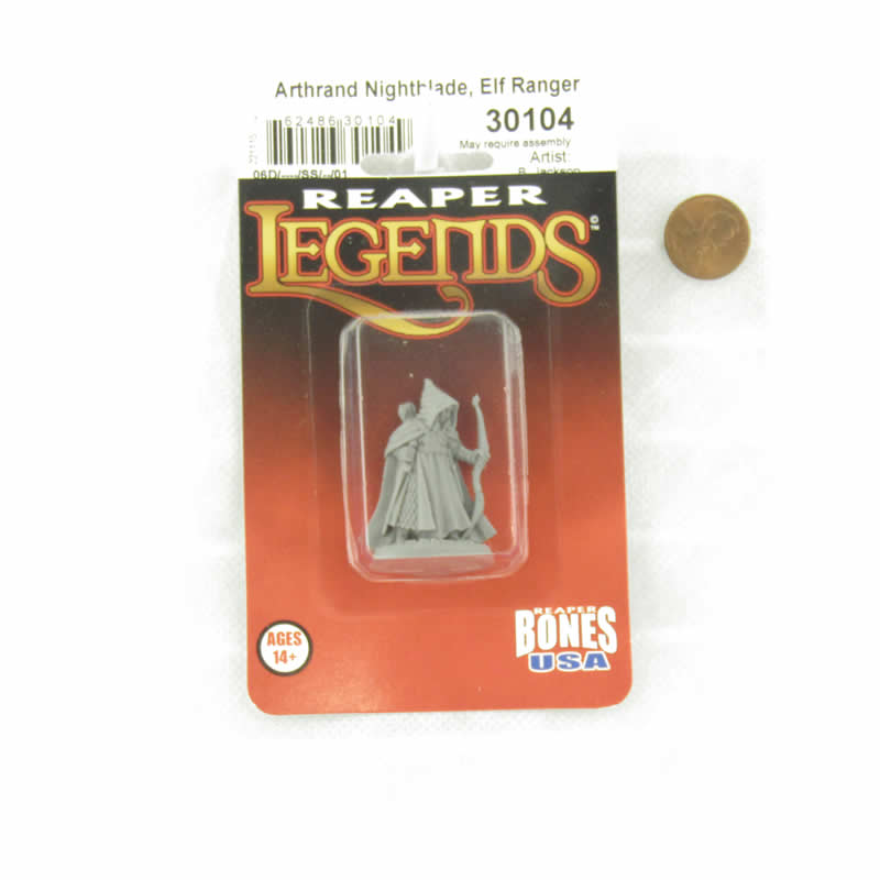RPR30104 Arthrand Nightblade Elf Ranger Miniature Figure 25mm Heroic Scale Reaper Bones USA