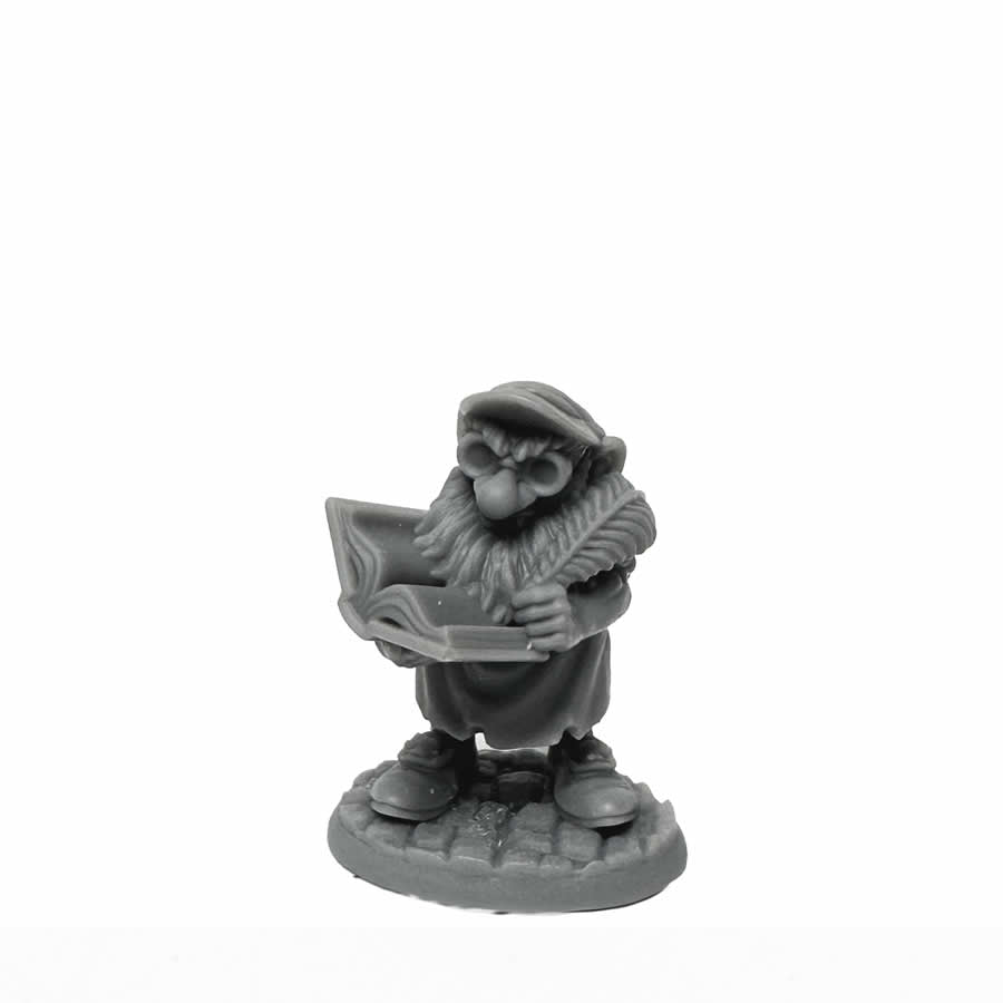 RPR30120 Stub Gnome Accountant Miniature Figure 25mm Heroic Scale Reaper Bones USA