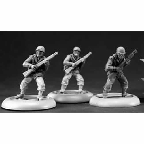 RPR37011 American Infantrymen Miniature 25mm Heroic Scale Main Image