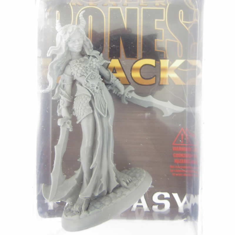 RPR44003 Ziba Female Efreeti Miniature 25mm Heroic Scale Reaper Bones Black 2nd Image
