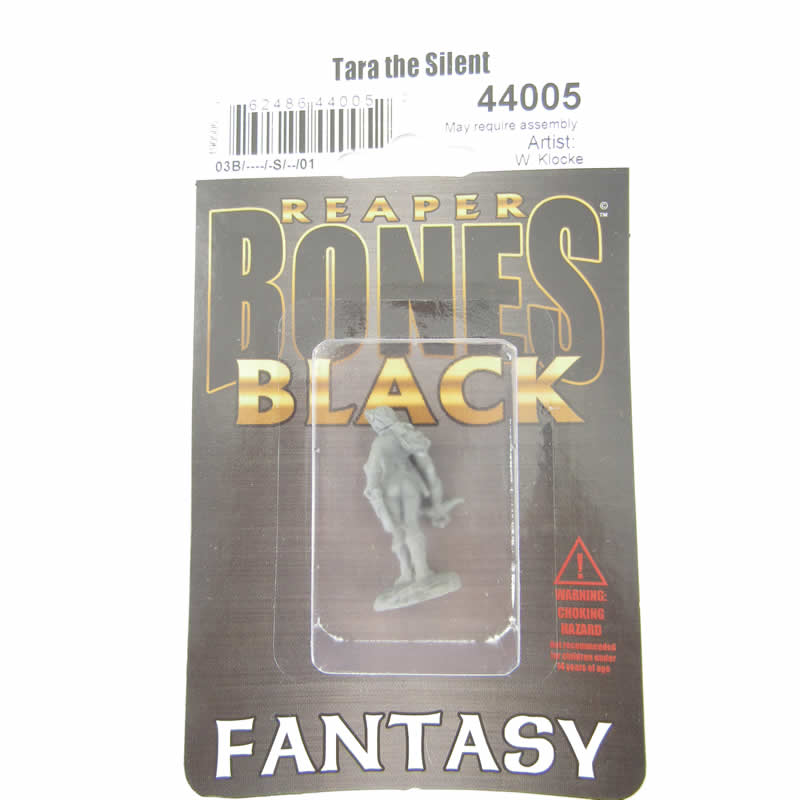RPR44005 Tara The Silent Female Roque Miniature 25mm Heroic Scale Bones Black 2nd Image