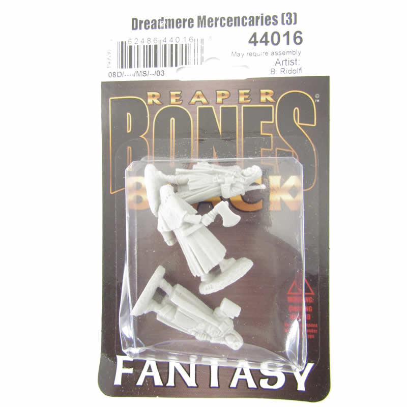 RPR44016 Dreadmere Mercenaries Miniature 25mm Heroic Scale Bones Black 2nd Image