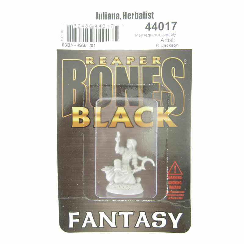 RPR44017 Juliana Herbalist Miniature 25mm Heroic Scale Bones Black 2nd Image