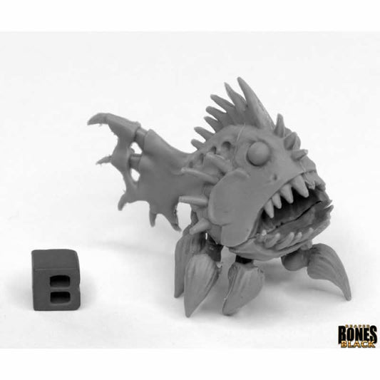 RPR44027 Terror Fish Monster Miniature 25mm Heroic Scale Bones Black Main Image