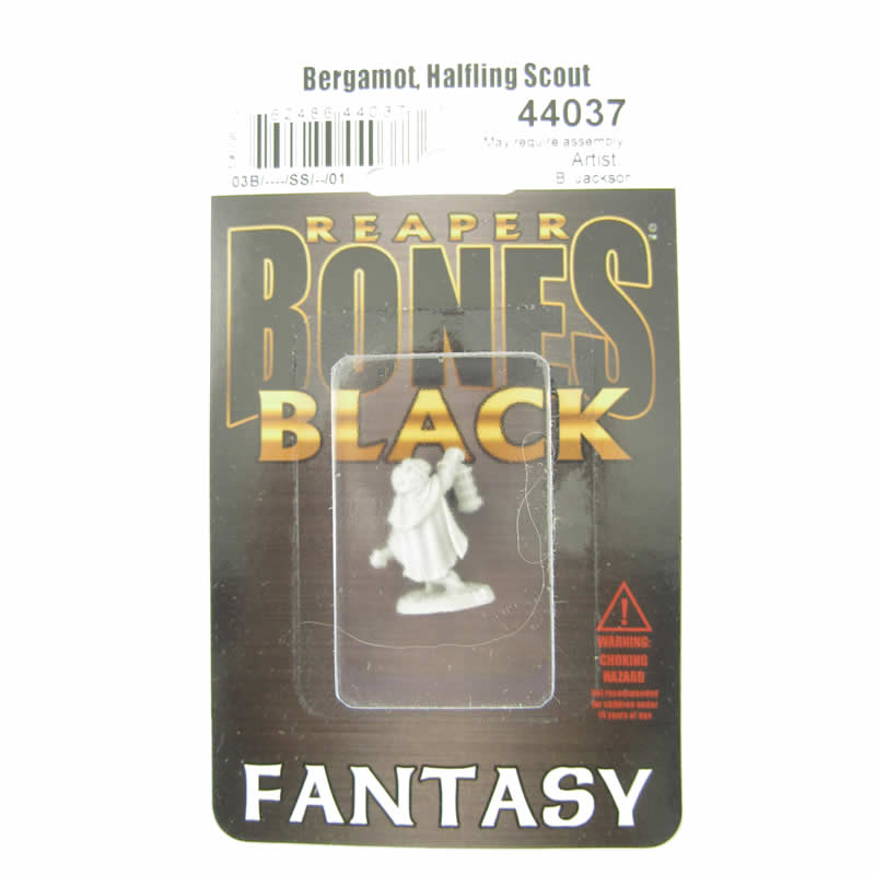 RPR44037 Bergamot Halfling Scout Miniature 25mm Heroic Scale Bones Black 2nd Image