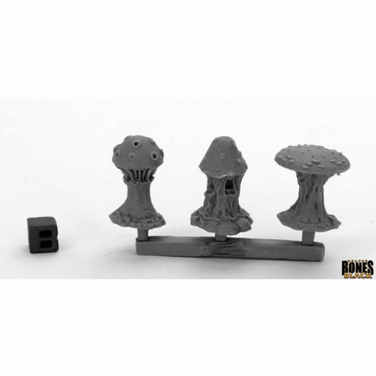 RPR44045 Shrieking Fungi Miniature 25mm Heroic Scale Bones Black Main Image
