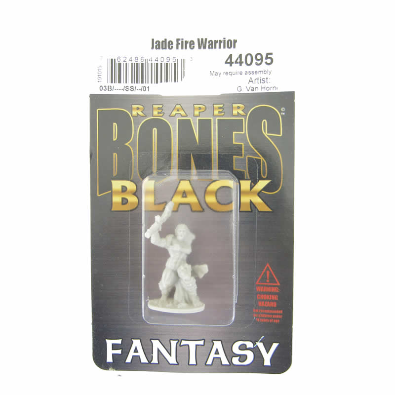RPR44095 Jade Fire Warrior Miniature 25mm Heroic Scale Bones Black 2nd Image