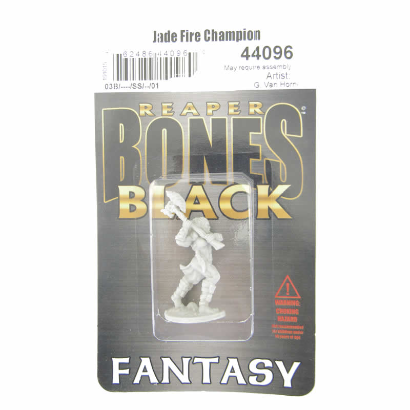 RPR44096 Jade Fire Champion Miniature 25mm Heroic Scale Bones Black 2nd Image