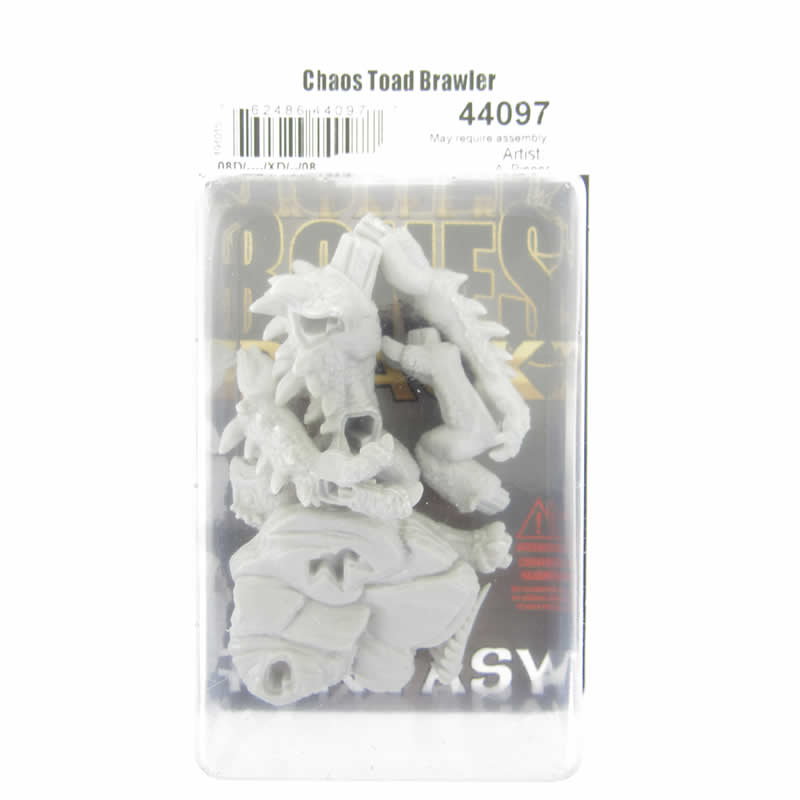 RPR44097 Chaos Toad Brawler Miniature 25mm Heroic Scale Bones Black 2nd Image