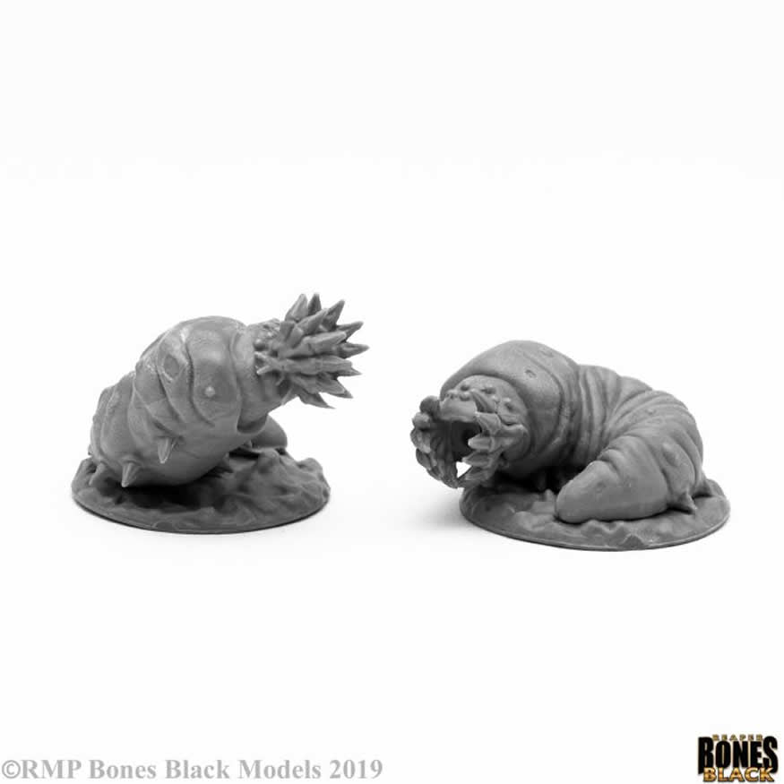 RPR44105 Giant Maggots Miniature 25mm Heroic Scale Figure Bones Black Main Image