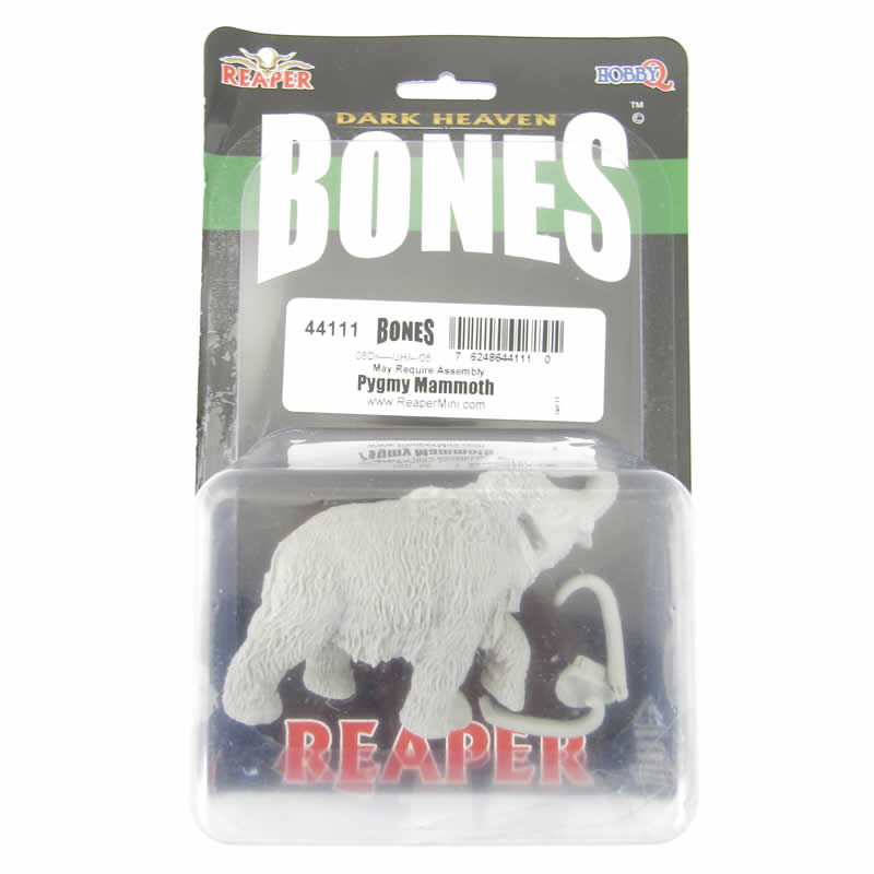 RPR44111 Pygmy Mammoth Miniature 25mm Heroic Scale Figure Bones Black 2nd Image