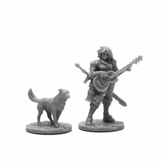 RPR44114 Isobael The Bard and Rufus Miniature 25mm Heroic Scale Figure Main Image